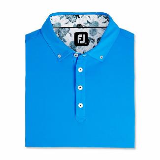 Men's Footjoy Golf Shirts Blue NZ-409266